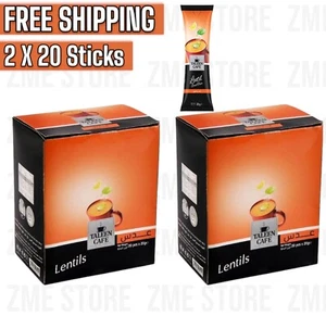 2 Box X 20 Pieces Taleen Café Instant Soup Lentil (20 Gram)  تالين شوربة عدس - Picture 1 of 4