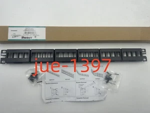 Panduit NKFPL24Y NetKey 24-Port 1U Modular Keystone Patch Panel Free shipping - Picture 1 of 3