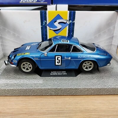 AUTO SOLIDA ALPINE A110 1600S OLYMPIA RALLY 1972 1:18 NUOVA SCATOLA S1804205 - Immagine 1 di 4