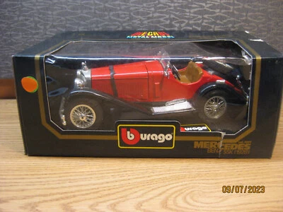 Mercedes Benz SSK 1928 1/18 en rojo de Burago, #3009 Foto 1 de 4