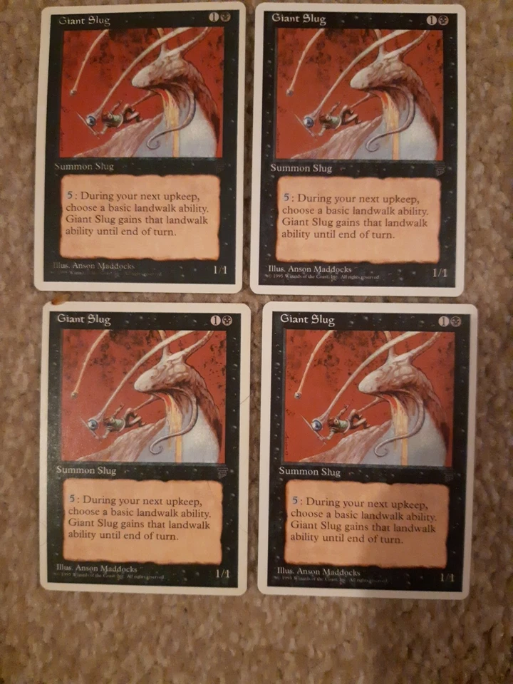MTG 4 x Giant Slug - Chronicles - Image 1 of 1