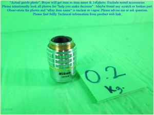 NIKON Plan 10/0.30 DIC, Objective Lens as photo, sn:0221, For part not working. - Picture 1 of 12