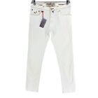 Jacob Cohen Męskie 688 C Białe Slim Jeans Rozmiar W32 L34 Made In Italy