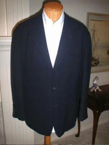 VESTIMENTA Men's Navy New Wool Sport Coat Jacket 48" Chest - 52R, US 42R - Picture 1 of 10