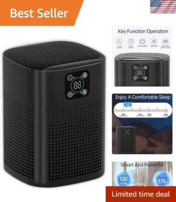 Purificador de aire HEPA H13 360° admisión de aire - perfecto para espacios grandes, 600 pies cuadrados Foto 1 de 4