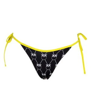 PINKO Slip Bikini Donna Cantante Stampa Love Birds Colore Nero - Picture 1 of 3