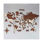 3D Wooden World Map, Wood Wall Map, Housewarming Gift, World Map, Wall Art De...