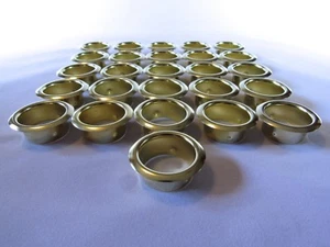 Inserti/grommets tazza candela - Placcato ottone - 26 pezzi - dimensioni foro 7/8 pollici - Foto 1 di 8