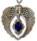 Pendentif collier steampunk victorien corbeau ailes caméo caméo gothique gothique