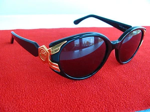 Vintage Lozza Sunglasses Made in Italy Model SL1541 Unisex Black - Picture 1 of 8