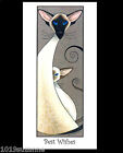 Siamese Cat kitten art greetings card from original painting by Suzanne Le Good