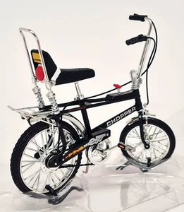 Toyway 1/12 - Chopper MK2 Model Bicycle Black Retro 70's Bike The Hot One - Picture 1 of 5