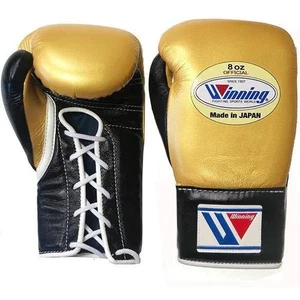 Winning Boxing Gloves 8oz CO-MS-200 Gold and Black Pro String Type Japan - Picture 1 of 1
