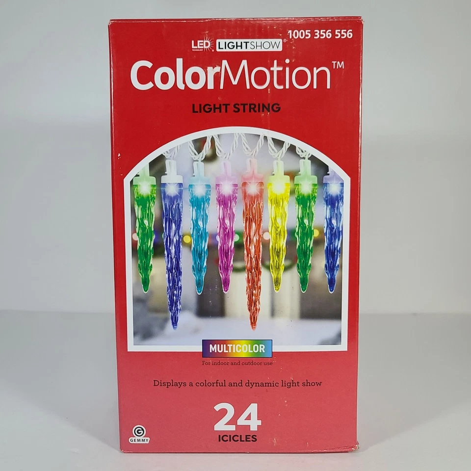GEMMY LED LIGHTSHOW MULTICOLOR SHOOTING STAR CHRISTMAS LIGHTS COLORMOTION ICICLE