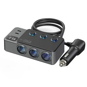 High Universality Car Phone Charger Adapter with 9 in Design and Switch - Zdjęcie 1 z 18