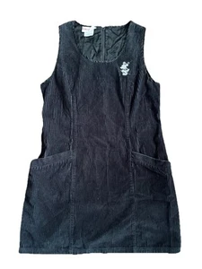 Vintage The Disney Store Cordu Embroidered Overall Jumper Dress 90s Minnie Mouse - Picture 1 of 5
