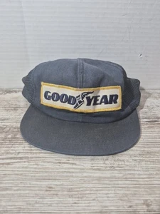 Vintage GOODYEAR 70's 80s USA Made Swingster Hat Cap Snapback Tire Big Patch - Picture 1 of 7