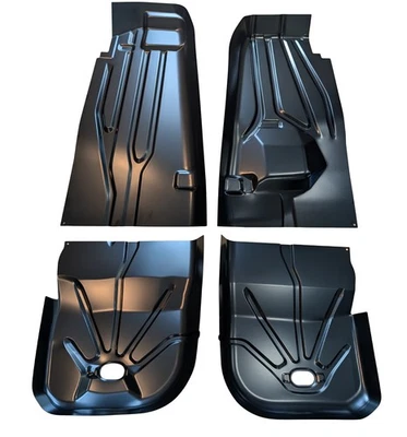 1978-88 El Camino Malibu Cutlass Monte Carlo Factory Front & Rear Floor Pan Set - Image 1 of 4
