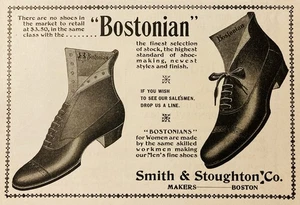 1900 d.C.(N22)~SMITH & STOUGHTON CO. BOSTON. SCARPE "BOSTONIAN" PER UOMO E DONNA - Foto 1 di 1