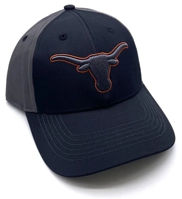 SOMBRERO TEXAS LONGHORNS DOS TONOS MVP AUTÉNTICO NEGRO EQUIPO DE FÚTBOL NCAA GORRA NUEVA Foto 1 de 4