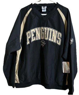Pullover Jacket Pittsburgh Penguins NHL Size XL Black/Gold New - Image 1 of 4
