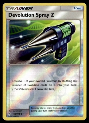Devolution Spray Z Reverse Holo SM - Unbroken Bonds 166/214 NM Pokémon TCG - Image 1 of 2