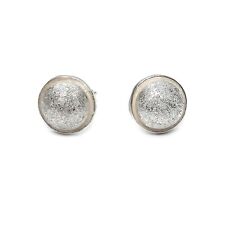 Genuine Sterling Silver Stylish Earrings Hemispheres Solid Stamped 925 Handmade