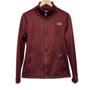 North Face Jacket High And Dry Inner Liner Womens Size M Maroon Soft Fleece - Bild 1 von 12