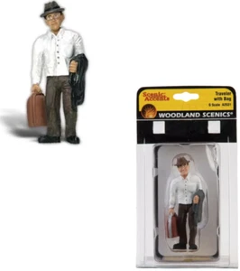 Woodland Scenics ~ New 2025 ~ G Scale People ~ Traveler With Bag ~ A2531 - Picture 1 of 1