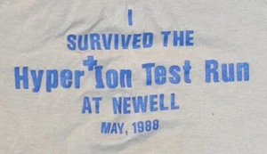 Vintage 1989 Newell Hyperion 5k Run Chemical Fertilizer Race Fayette PA Tshirt L - Picture 1 of 5