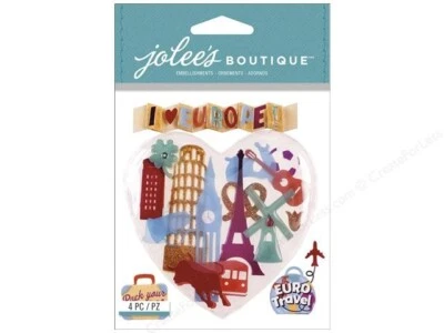 Jolee's Boutique Dimensional Stickers - EUROPE - 4 pcs — 第 1/2 张图片