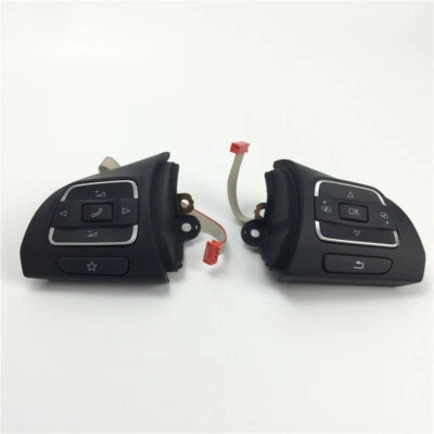 0EM Steering Wheel Control Button Left Right Set For VW Golf GTI 6 Jetta Tiguan — 第 1/4 张图片