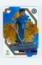 2021-22 Christian Pulisic Topps Finest Blue/Gold Fusion Chelsea FC Case Hit SSP!
