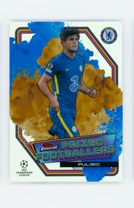 2021-22 Christian Pulisic Topps Finest Blue/Gold Fusion Chelsea FC Case Hit SSP!