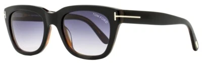 Очки солнцезащитные Tom Ford Snowdon TF237 05B черные/коричневые квадратные пластиковые оправа 52-20-145 - Изображение 1 из 2