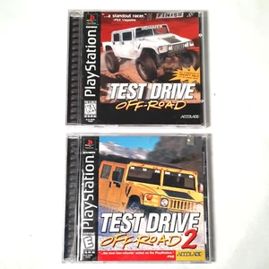 Test Drive Off-Road 1 and 2 (Sony PlayStation 1, PS1, 1998) Complete CIB - Picture 1 of 3