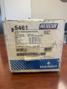 Emerson 5461 Rescue Direct Drive TruckStock Blower Motor 1/2 HP 208-230V - Picture 1 of 3