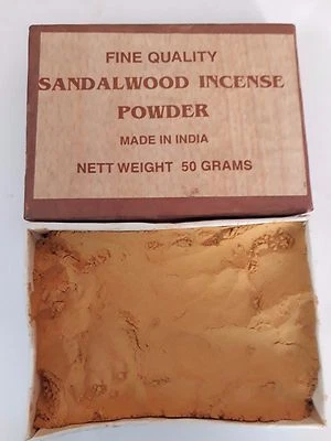 Sandalwood / Chandan Incense Powder 50 grams Fine Quality Pure and Natural  - Image 1 of 3