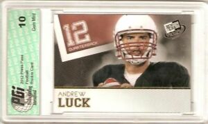 GOLD Andrew Luck SP 2012 Press Pass First Licensed Rookie Card PGI 10