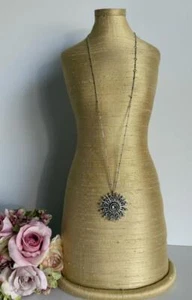 Brighton Halo Ice Radiate Pendant Necklace NWT $88 - Picture 1 of 6
