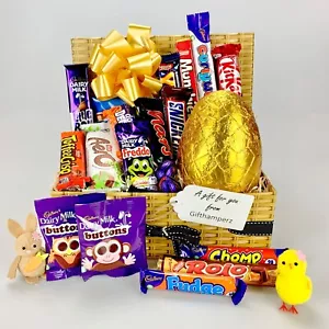 Cesta de regalo de chocolate de Pascua - Gran selección crema huevo Cadbury Nestle - Imagen 1 de 3