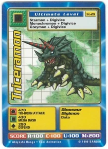 Bandai Digimon 1999 - Ultimate Level St-29 Triceramon - Picture 1 of 1