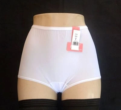 Calzoncillo y Refuerzo CAROLE Colección Retro Vintage 100% Acetato Blanco Talla 9/2XL Foto 1 de 3