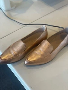 Ecco Rose Gold Loafer Size 40 - Picture 1 of 6