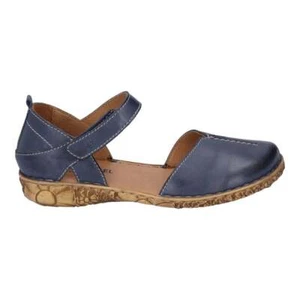 Josef Seibel Rosalie 42 Blue Leather Closed Toe Sandal Save £20 On RRP - Picture 1 of 6