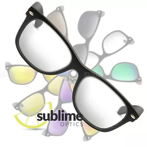 UV400 Clear Replacement Lenses For Ray Ban RB2132 New Wayfarer 52mm ~ Safety - Foto 1 di 4