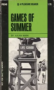 Games of Summer by Julian Mark Vintage Sleaze Gay Pulp Greenleaf Paperback VG - Imagen 1 de 1