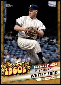 Whitey Ford 2020 Topps Decade's Best Series 2 5x7 Gold #DB-11 7/10 Yankees
