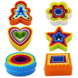 32 Pcs Cookie Cutter Set Biscuit Cutter Set Multisize Sandwich Fondant Cake Frui - Picture 1 of 8