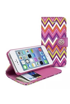 NEW Macbeth Collection Apple iPhone 4s/4 Wallet Clutch Case, Chevron pattern 🎀 - Image 1 of 4